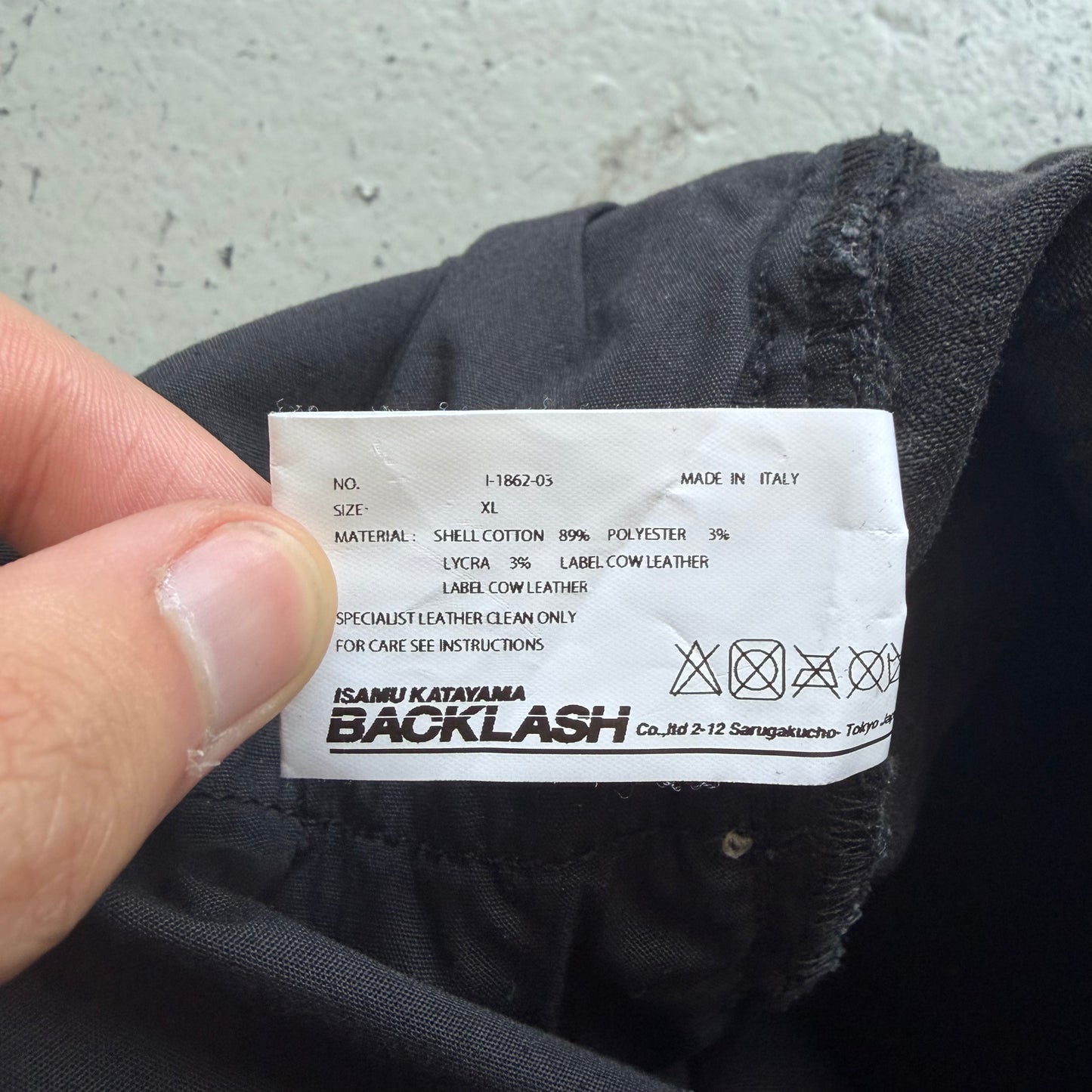 Isamu Katayama Backlash Black Denim (XL)