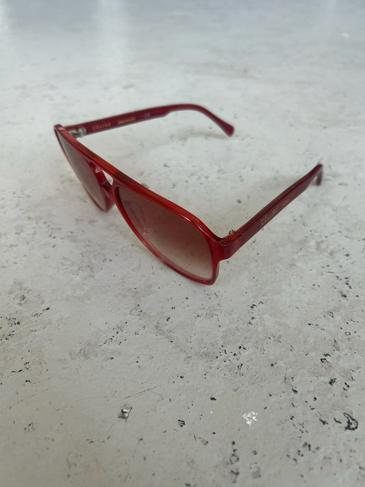 Celine Red Aviator Sunglasses (OS)