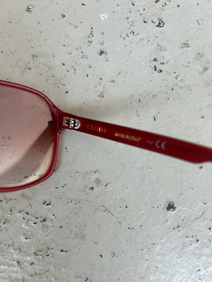 Celine Red Aviator Sunglasses (OS)