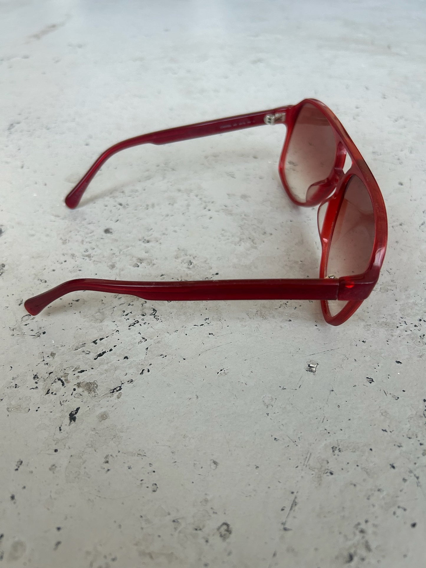 Celine Red Aviator Sunglasses (OS)