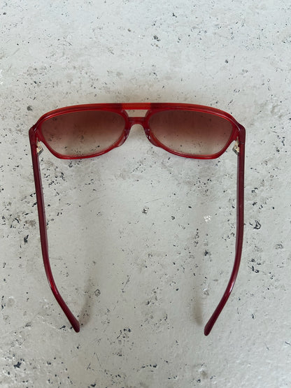 Celine Red Aviator Sunglasses (OS)