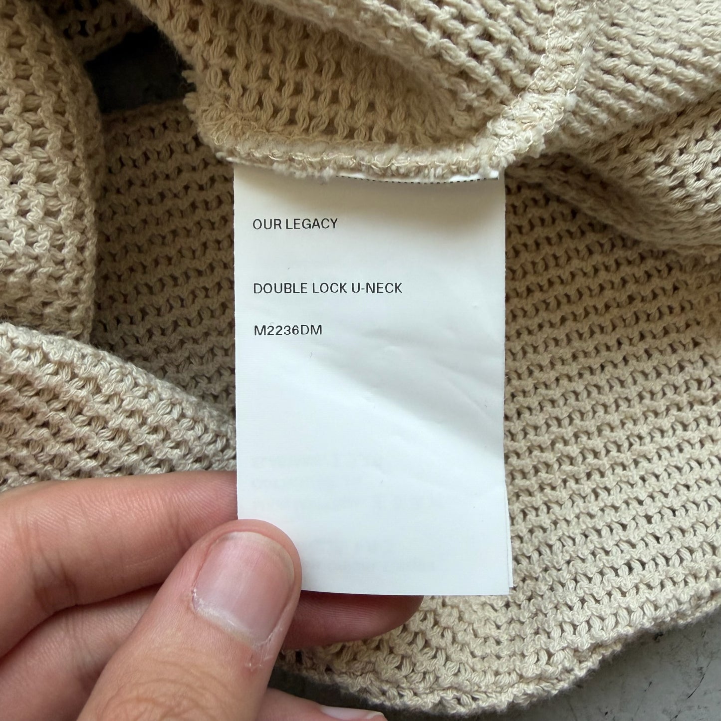 Our Legacy Cream Knit Sweater (48)