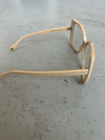 Gucci Cream Glasses (OS)