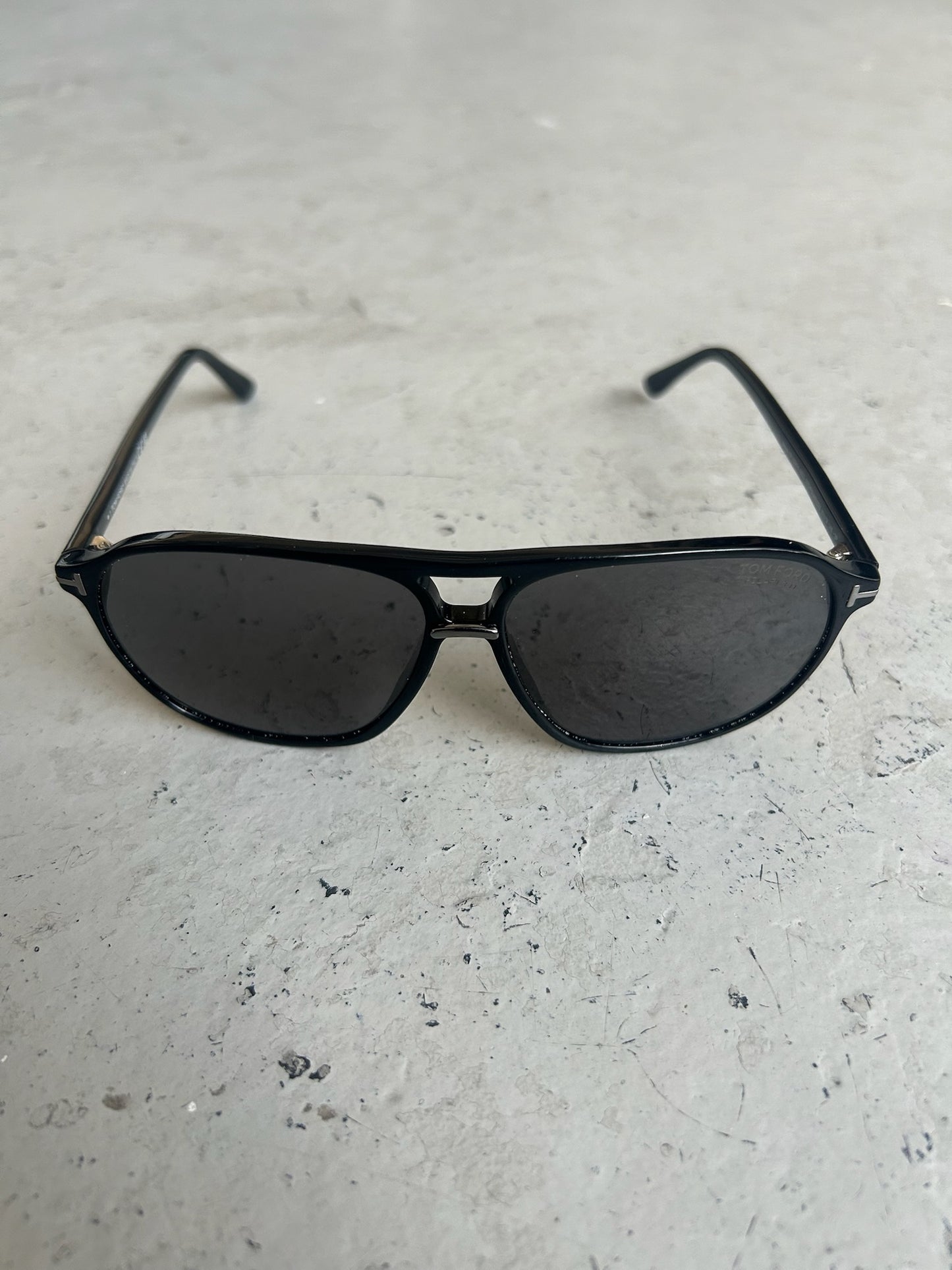 Tom Ford Black Aviator Sunglasses (OS)