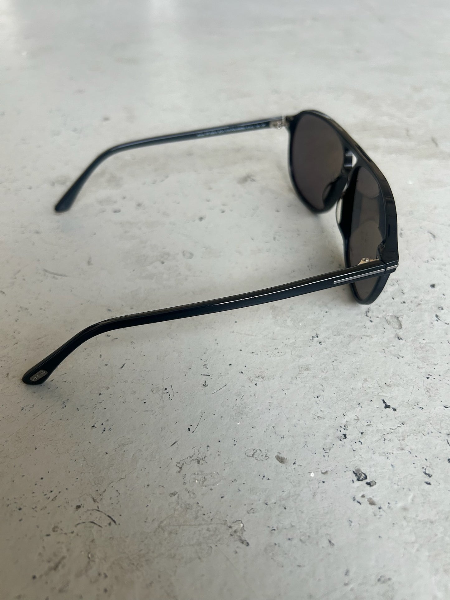 Tom Ford Black Aviator Sunglasses (OS)