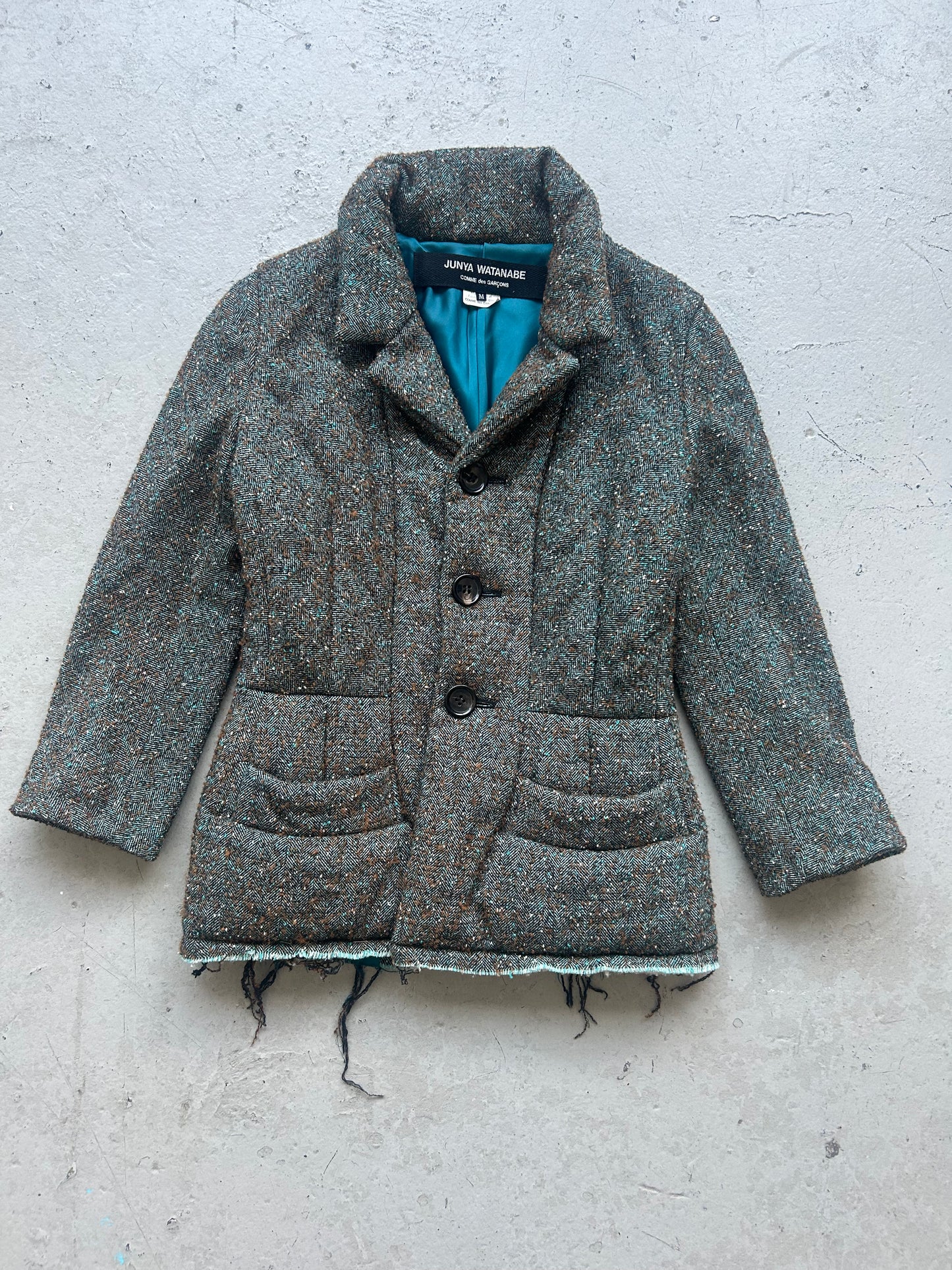Junya Watanbe Comme Des Garcons AD2004 Tweed Blazer (M)