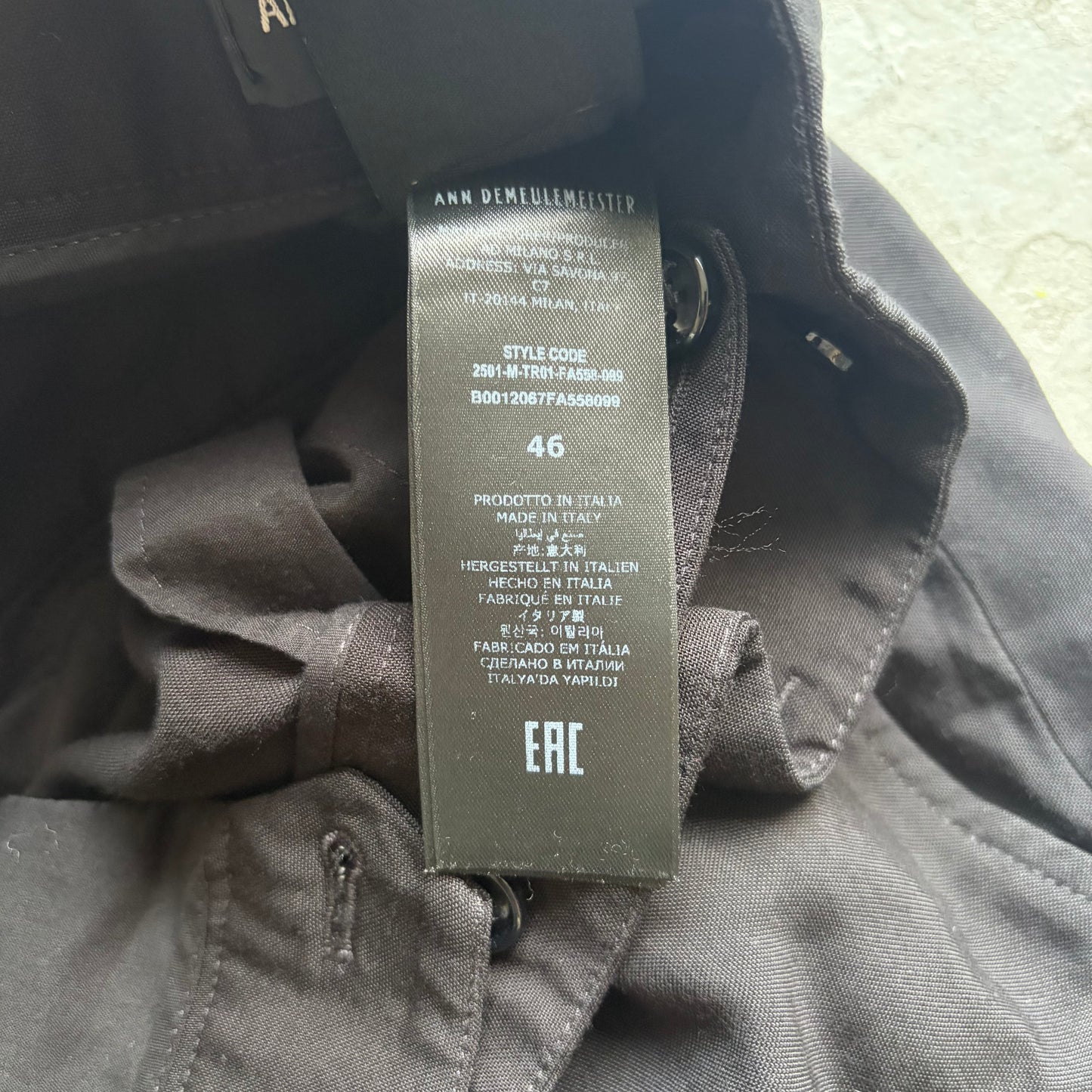 Ann Demeulemeester Wide Leg Trousers (46)