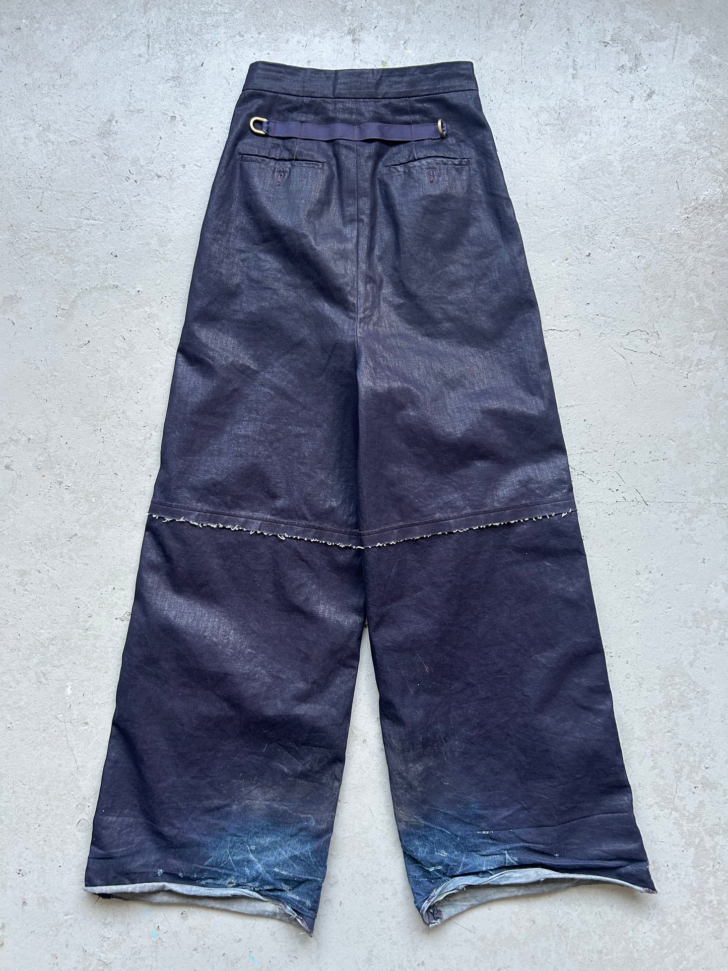 Rick Owens FW17 GLITTER Runway Plum Trousers (46)