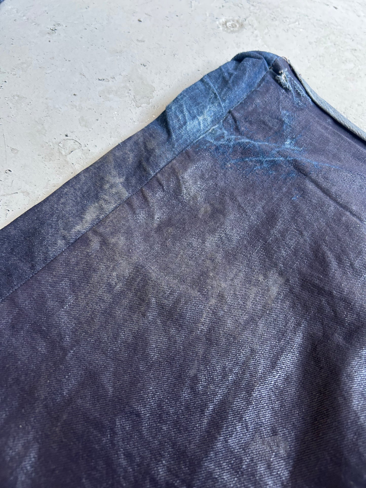 Rick Owens FW17 GLITTER Runway Plum Trousers (46)