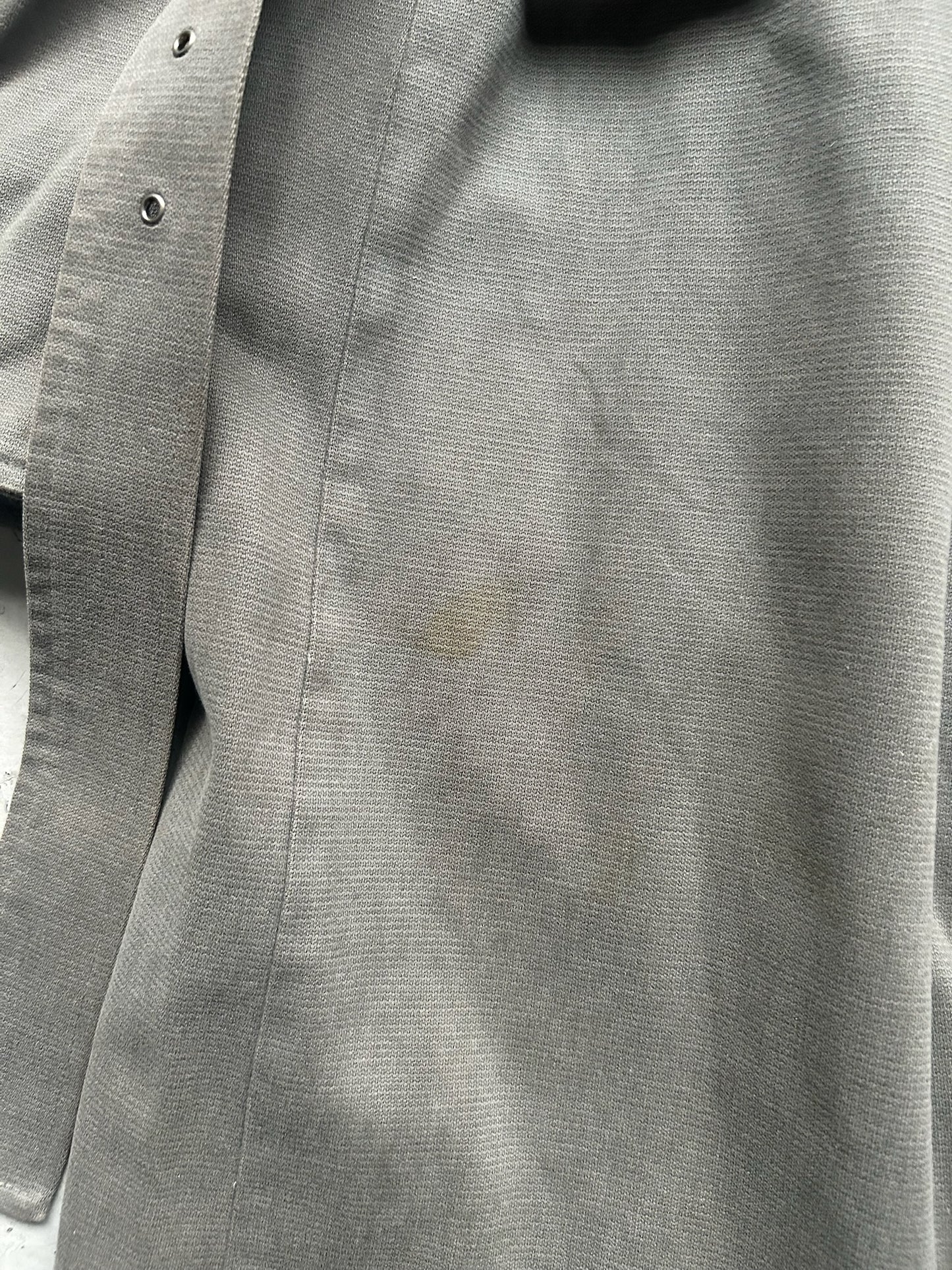 Maison Martin Margiela MM6 AW1999 Grey Cotton Belted Trench Coat (44)