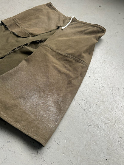 Comme Des Garcons AD2003 Army Deconstructed Glitter Skirt (OS)