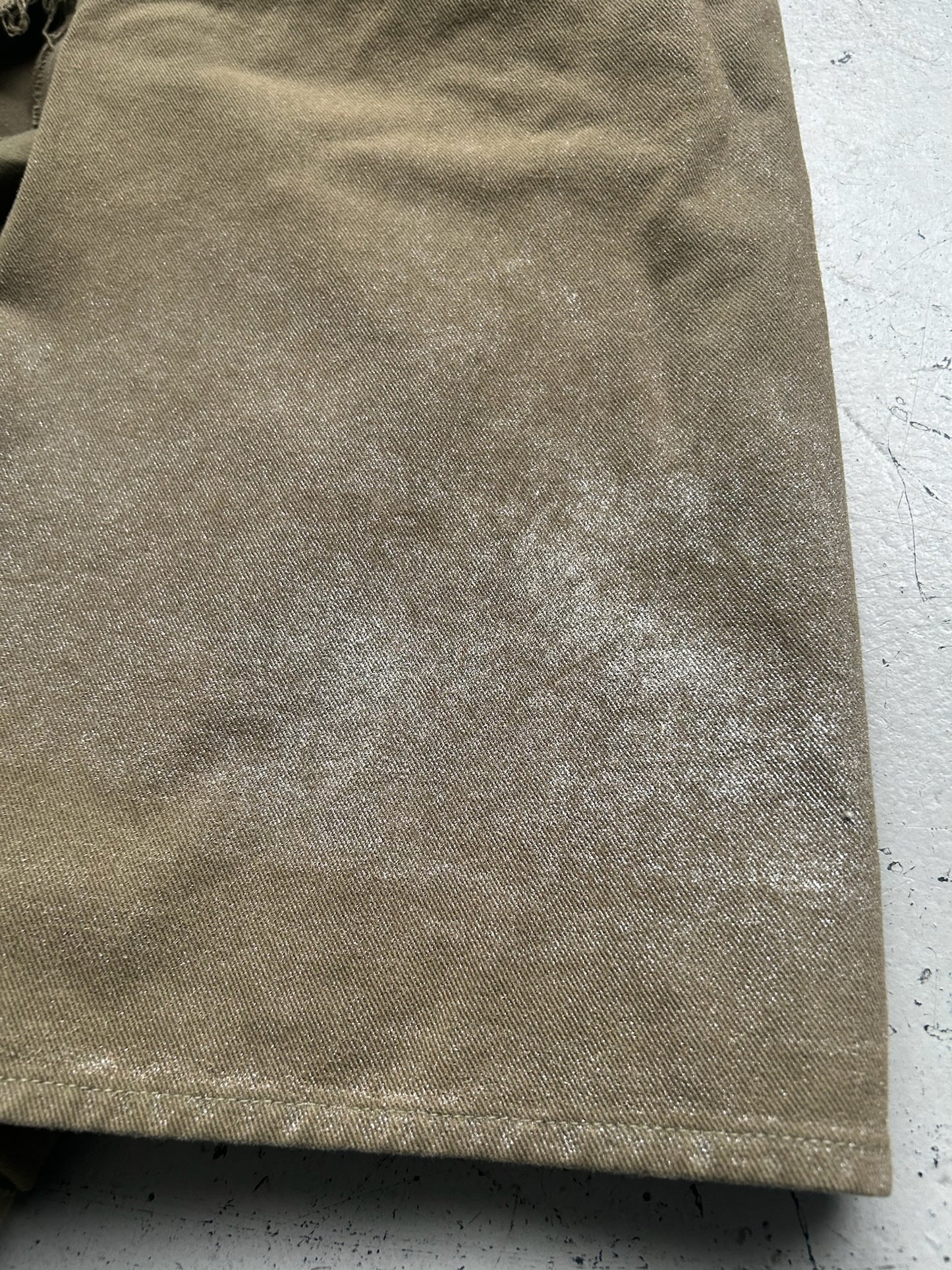 Comme Des Garcons AD2003 Army Deconstructed Glitter Skirt (OS)