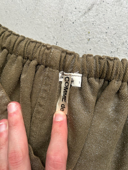 Comme Des Garcons AD2003 Army Deconstructed Glitter Skirt (OS)