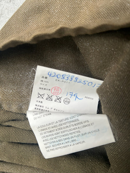 Comme Des Garcons AD2003 Army Deconstructed Glitter Skirt (OS)