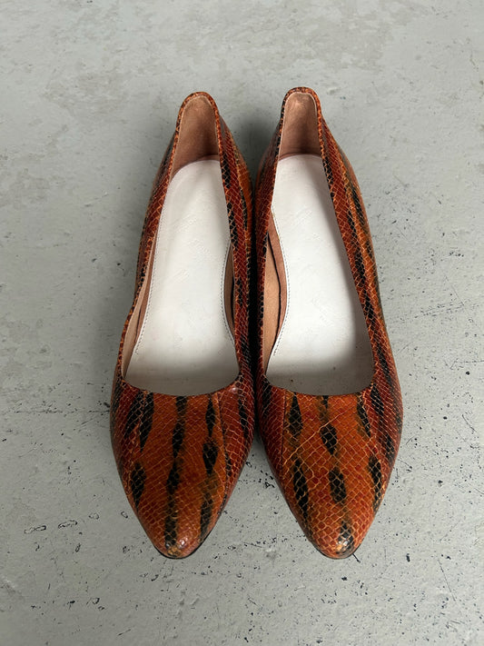 Maison Margiela Snakeskin Flats (39.5)