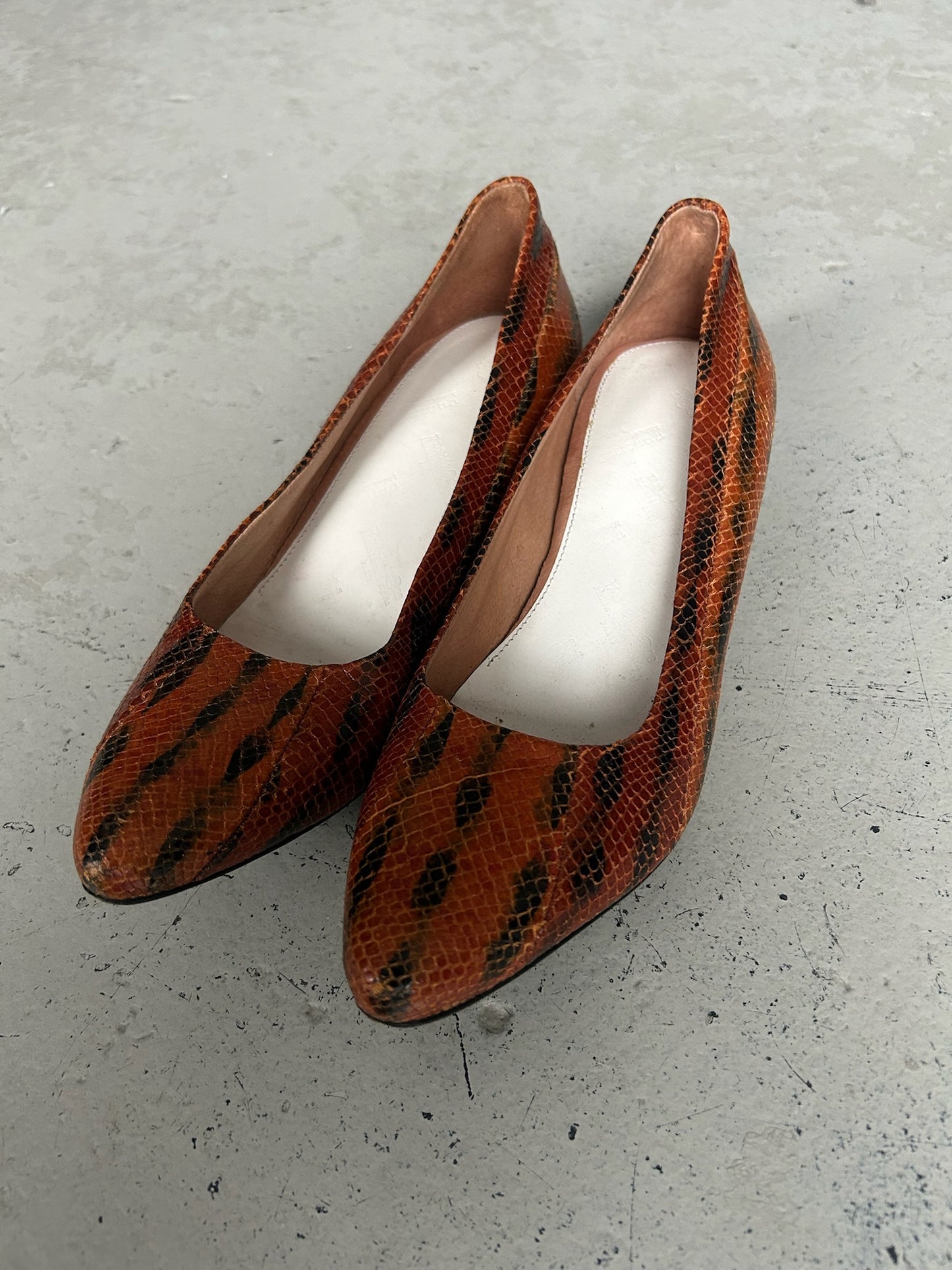 Maison Margiela Snakeskin Flats (39.5)