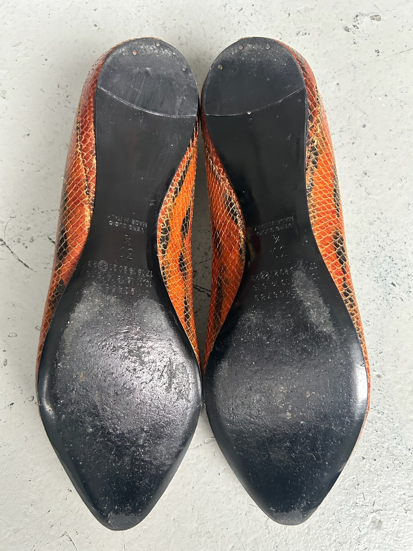 Maison Margiela Snakeskin Flats (39.5)