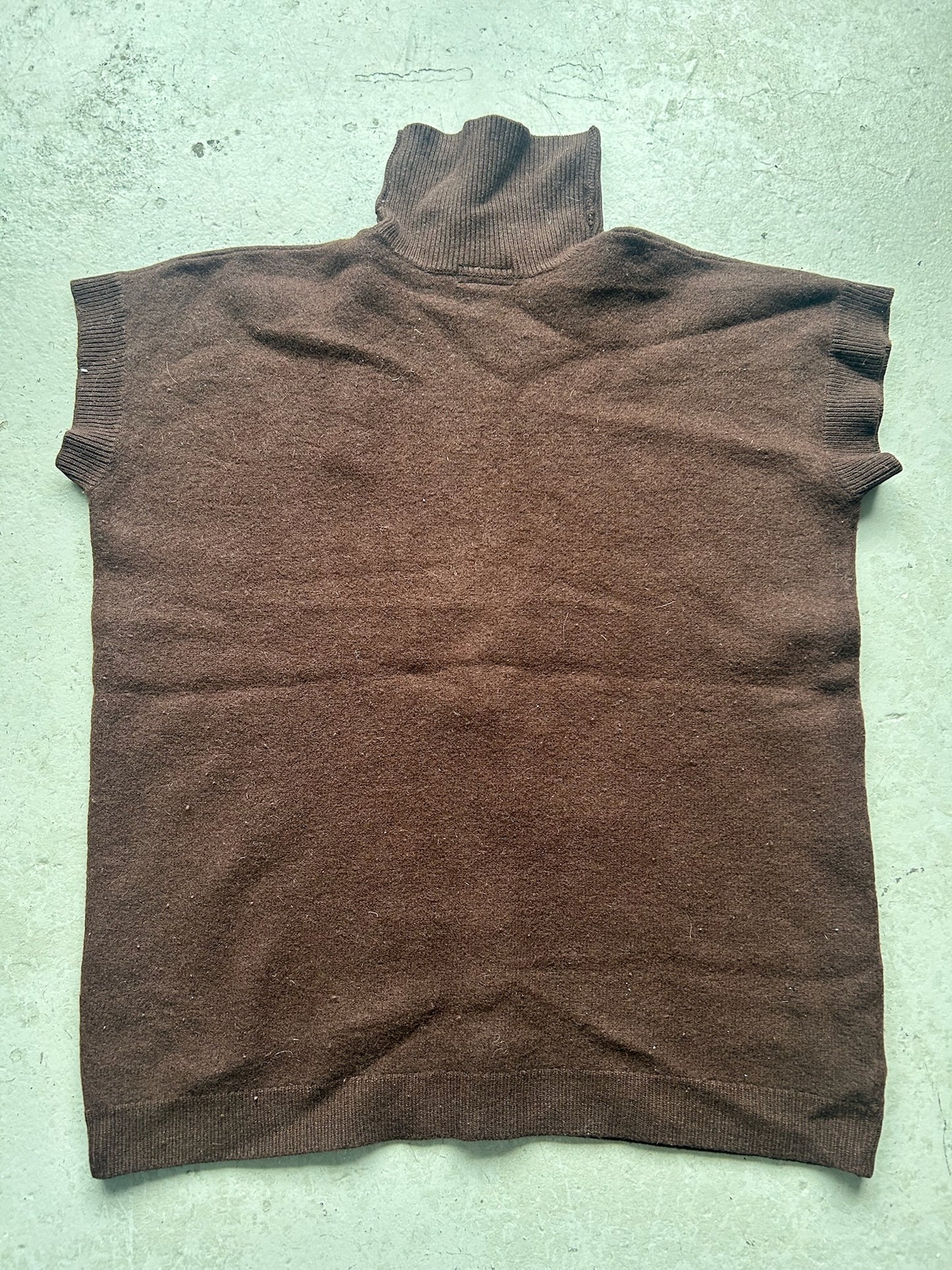 Yohji Yamamoto Pour Homme Brown Asymmetrical Cardigan (M)