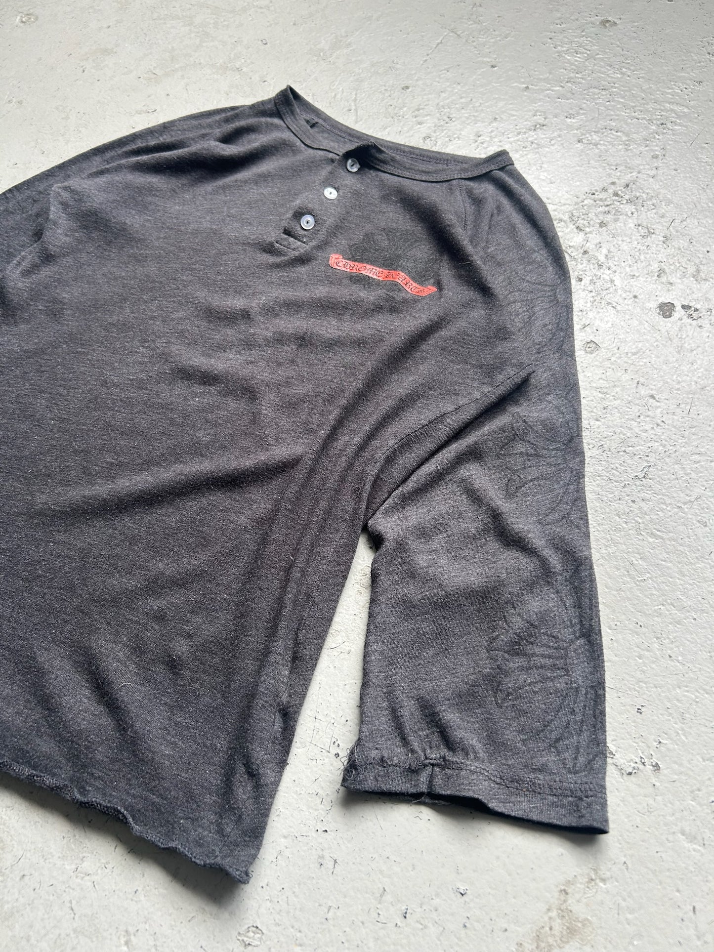 Chrome Hearts Grey Horse Shoe Henley (S)