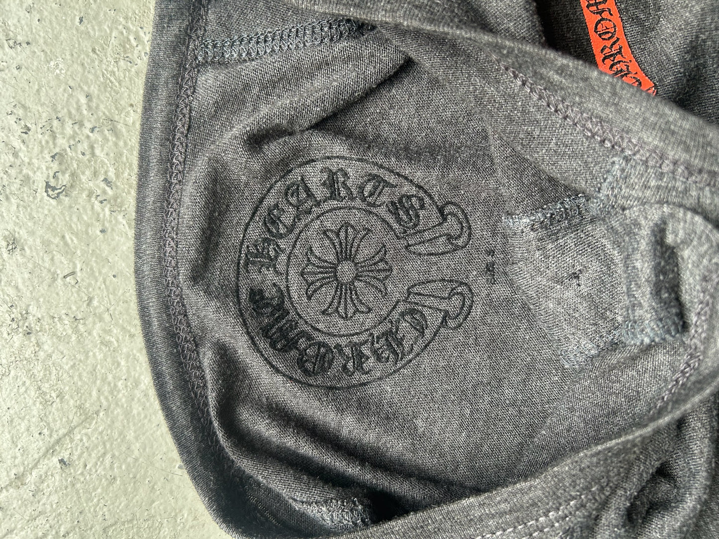 Chrome Hearts Grey Horse Shoe Henley (S)