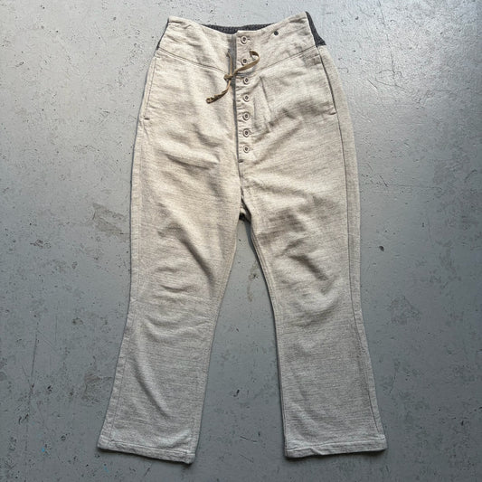 Kapital Grey Cotton Button Fly Trousers (1)