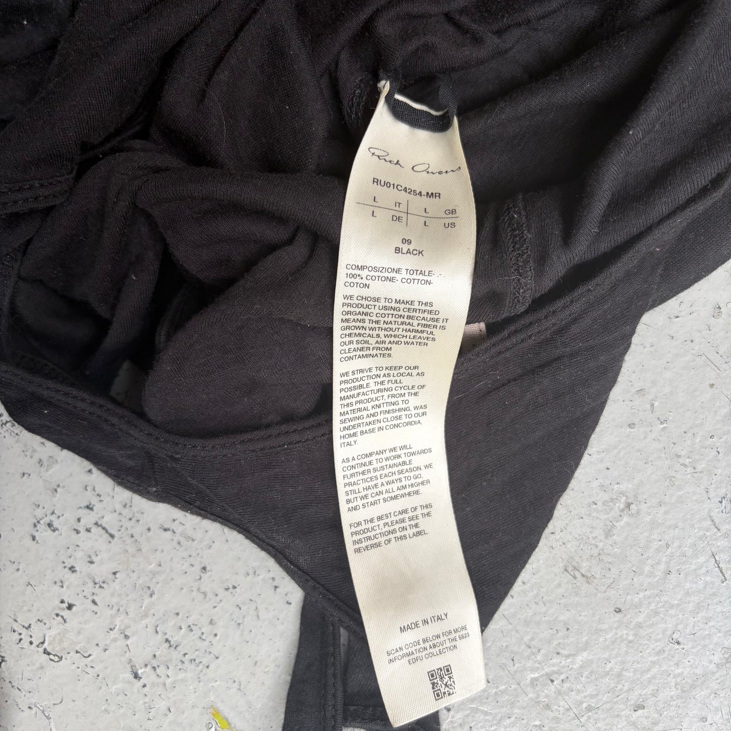 Rick Owens SS23 EDFU Banana Tank Top (L)