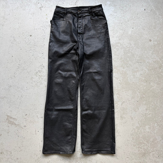 Rick Owens DRKSHDW FW18 Black Waxed Mastadon Cut (28)