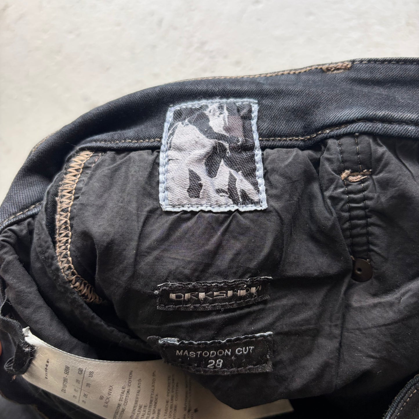 Rick Owens DRKSHDW FW18 Black Waxed Mastadon Cut (28)