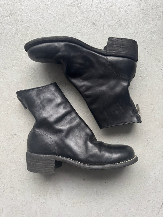 Guidi 796 Black Soft Horse Leather Back Zip Boots (36.5)