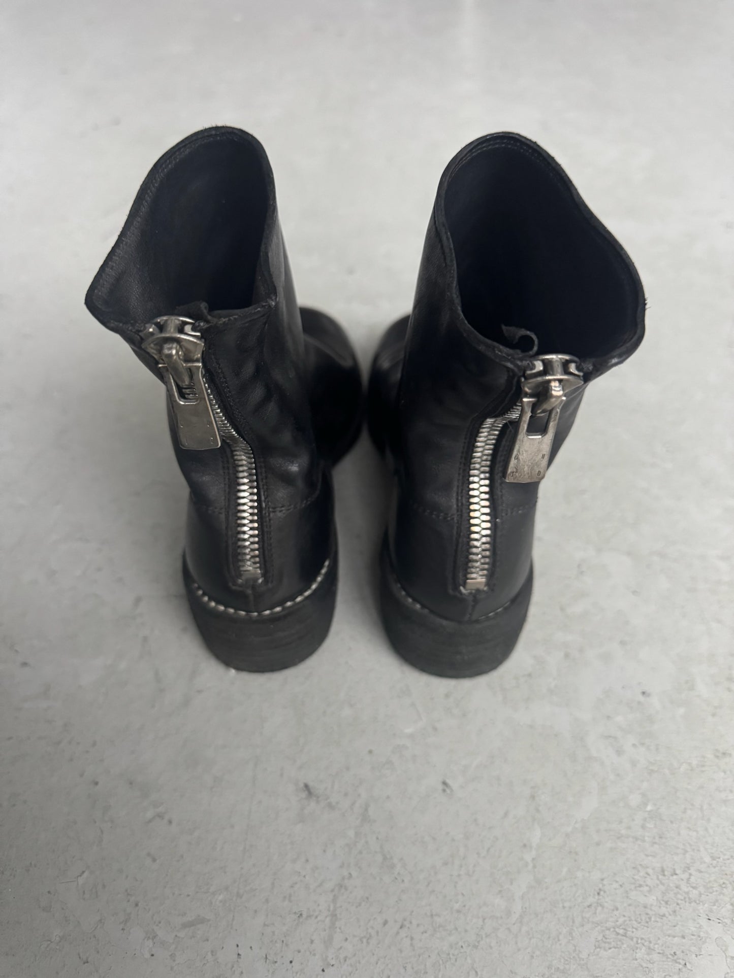 Guidi 796 Black Soft Horse Leather Back Zip Boots (36.5)