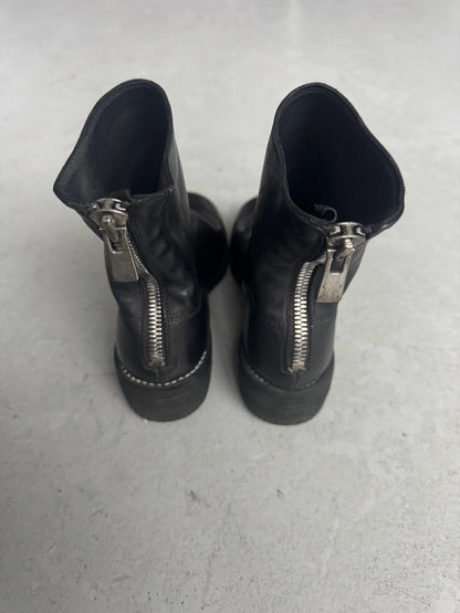 Guidi 796 Black Soft Horse Leather Back Zip Boots (36.5)