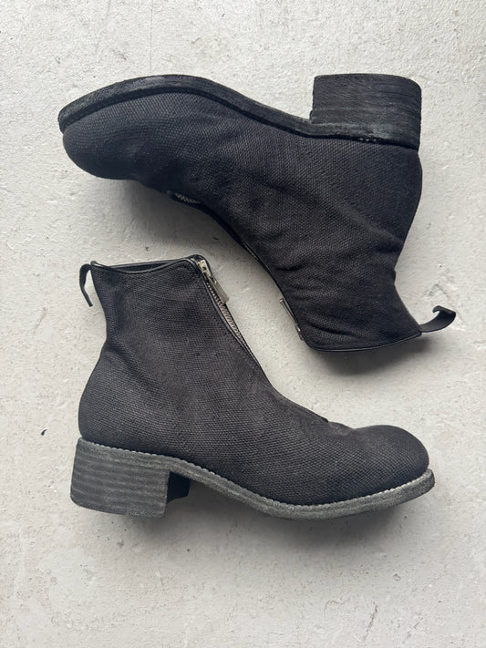 Guidi PL1W Black Linen Boots (36.5)