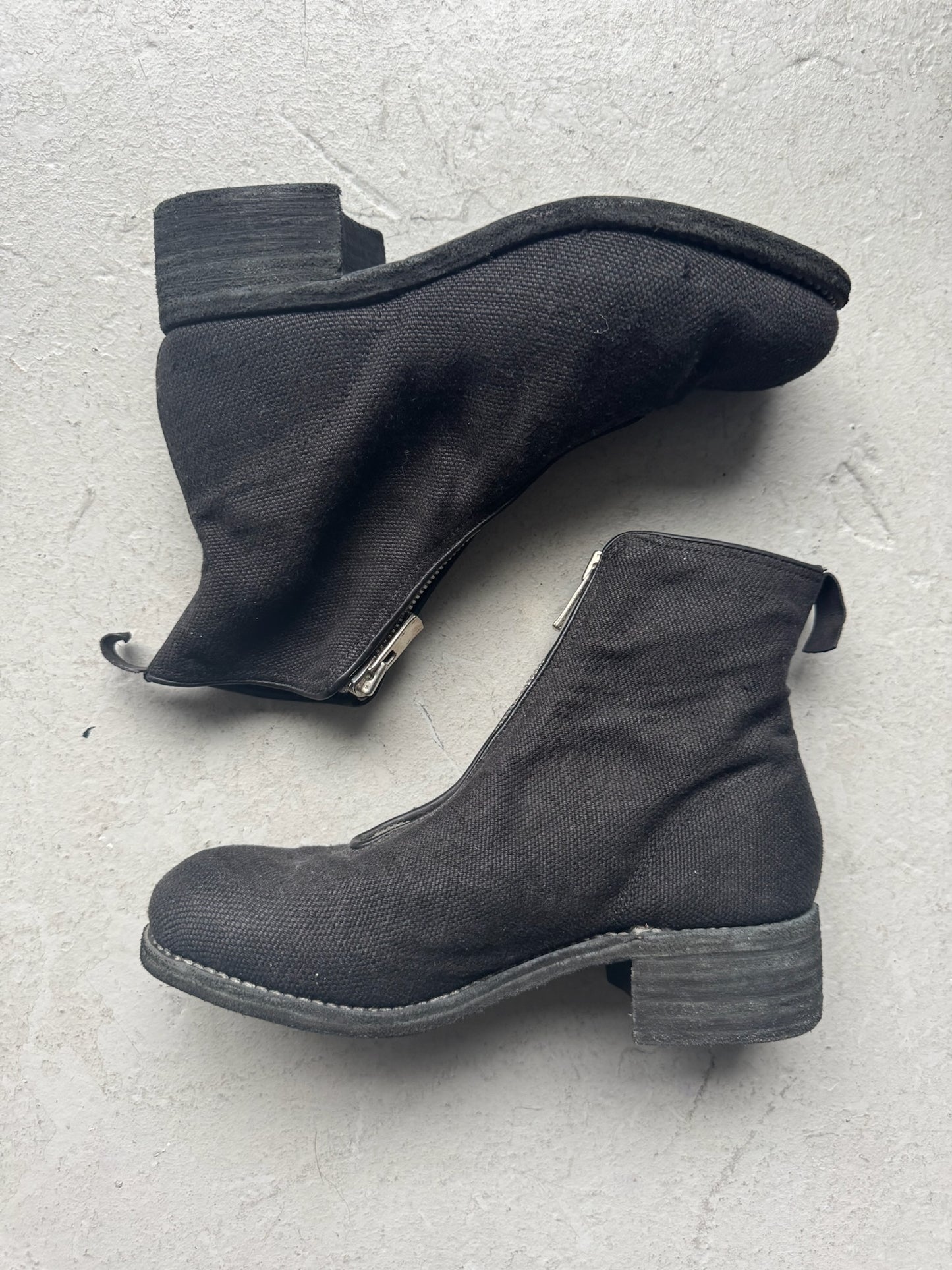 Guidi PL1W Black Linen Boots (36.5)