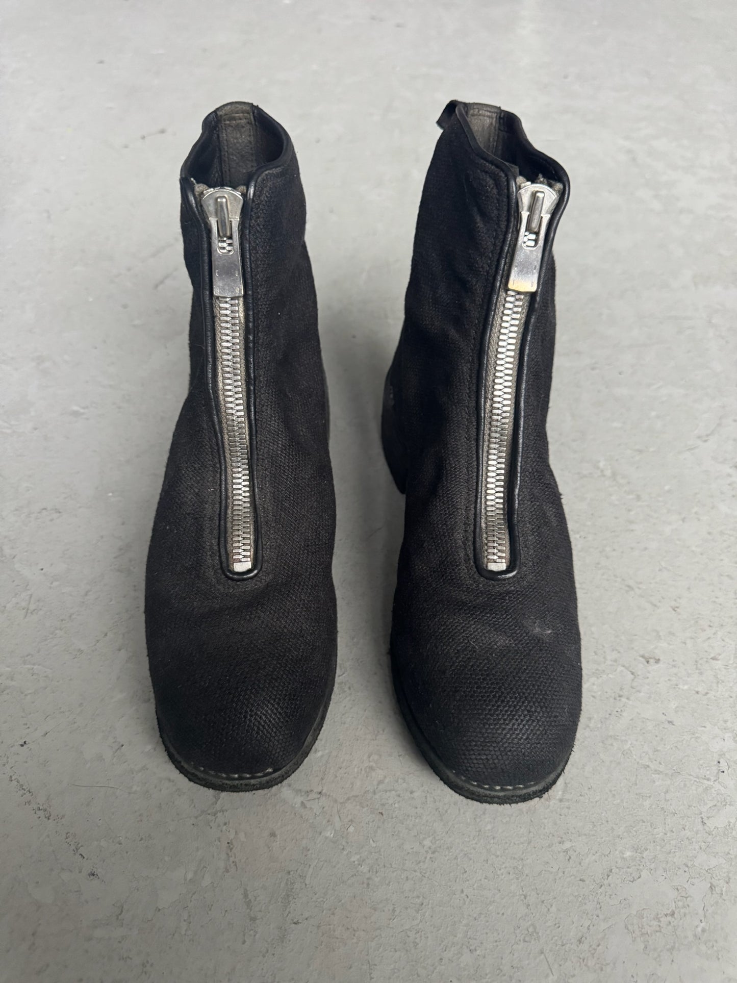 Guidi PL1W Black Linen Boots (36.5)