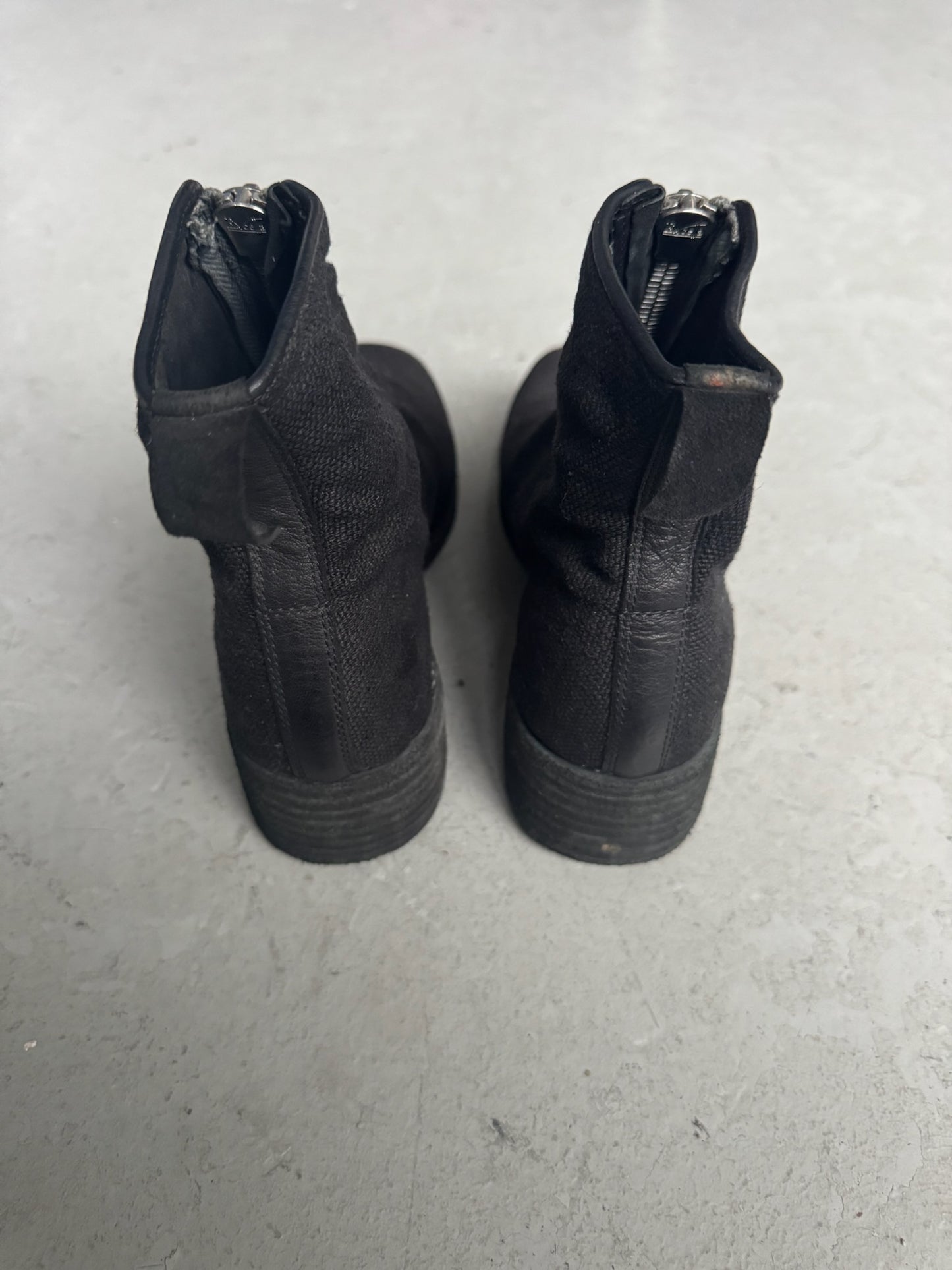 Guidi PL1W Black Linen Boots (36.5)