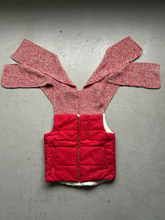 Bless No40 Red Vest With Knit Attatchment (OS)