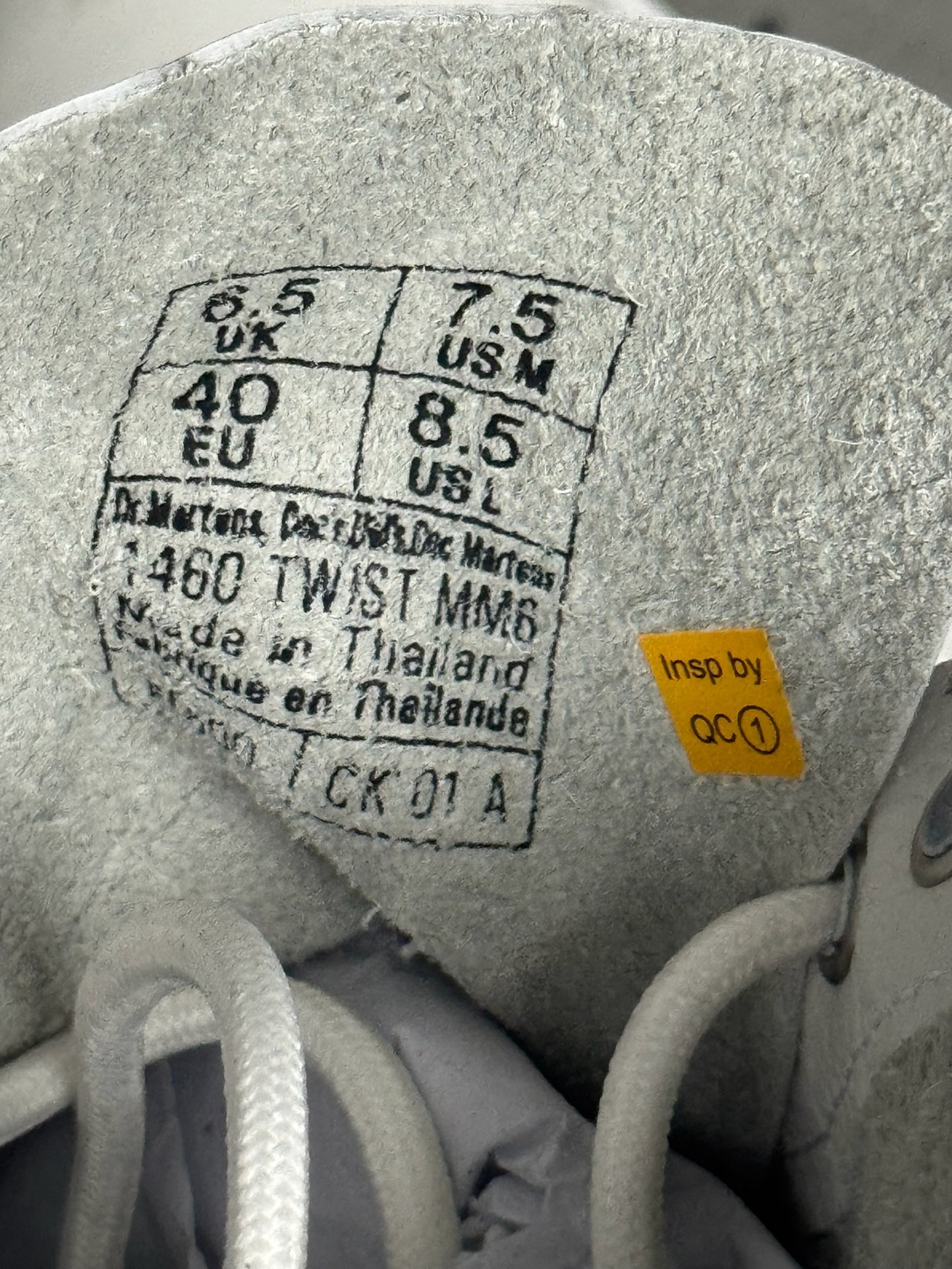 Maison Margiela MM6 X Dr Martens Optical White 1460 (7.5)