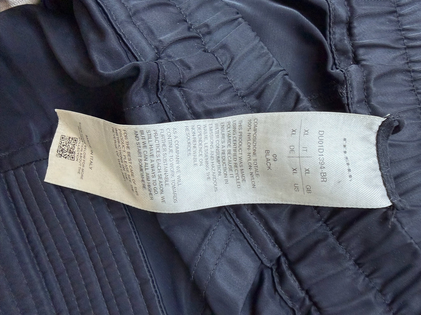 Rick Owens DRKSHDW SS24 Nylon Black Creatch Cargos (XL)