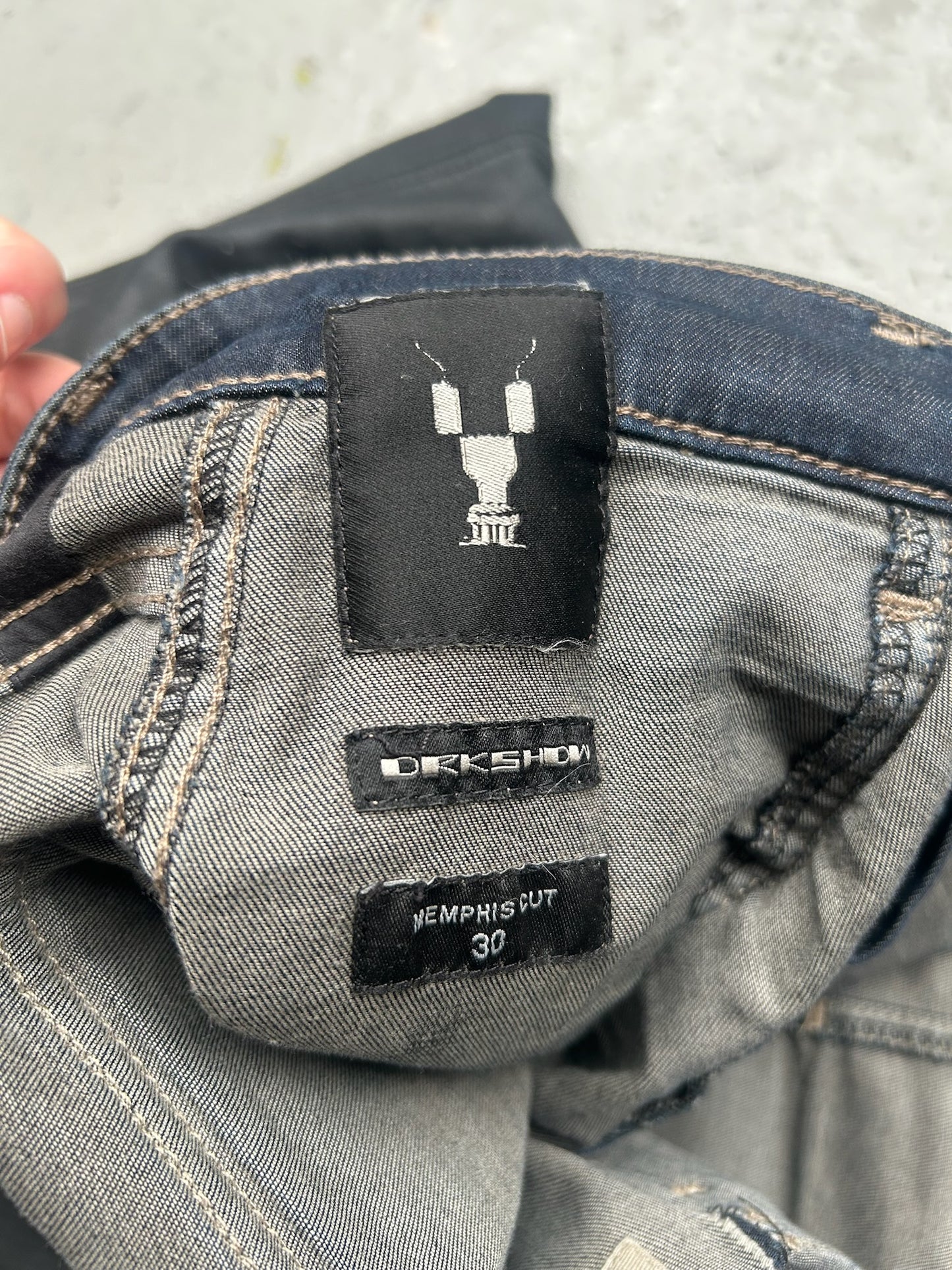 Rick Owens DRKSHDW SS19 Wax Hustler Combo Memphis Cut Denim (30)
