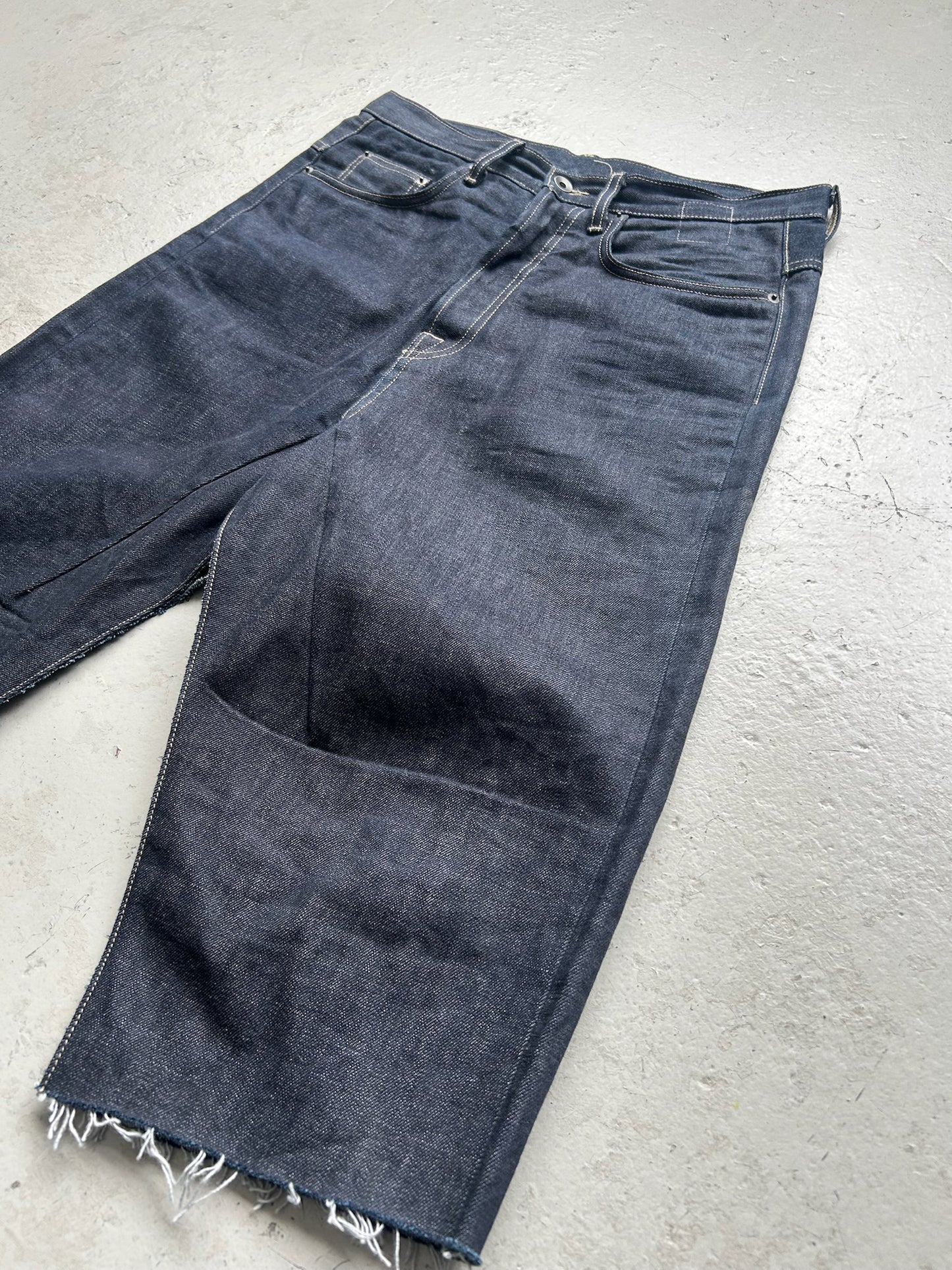 Rick Owens DRKSHDW SS19 Collapse Cut LA Indigo Denim (31)