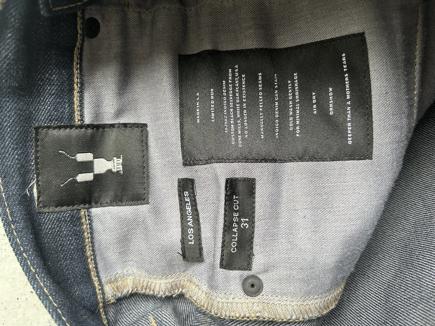 Rick Owens DRKSHDW SS19 Collapse Cut LA Indigo Denim (31)