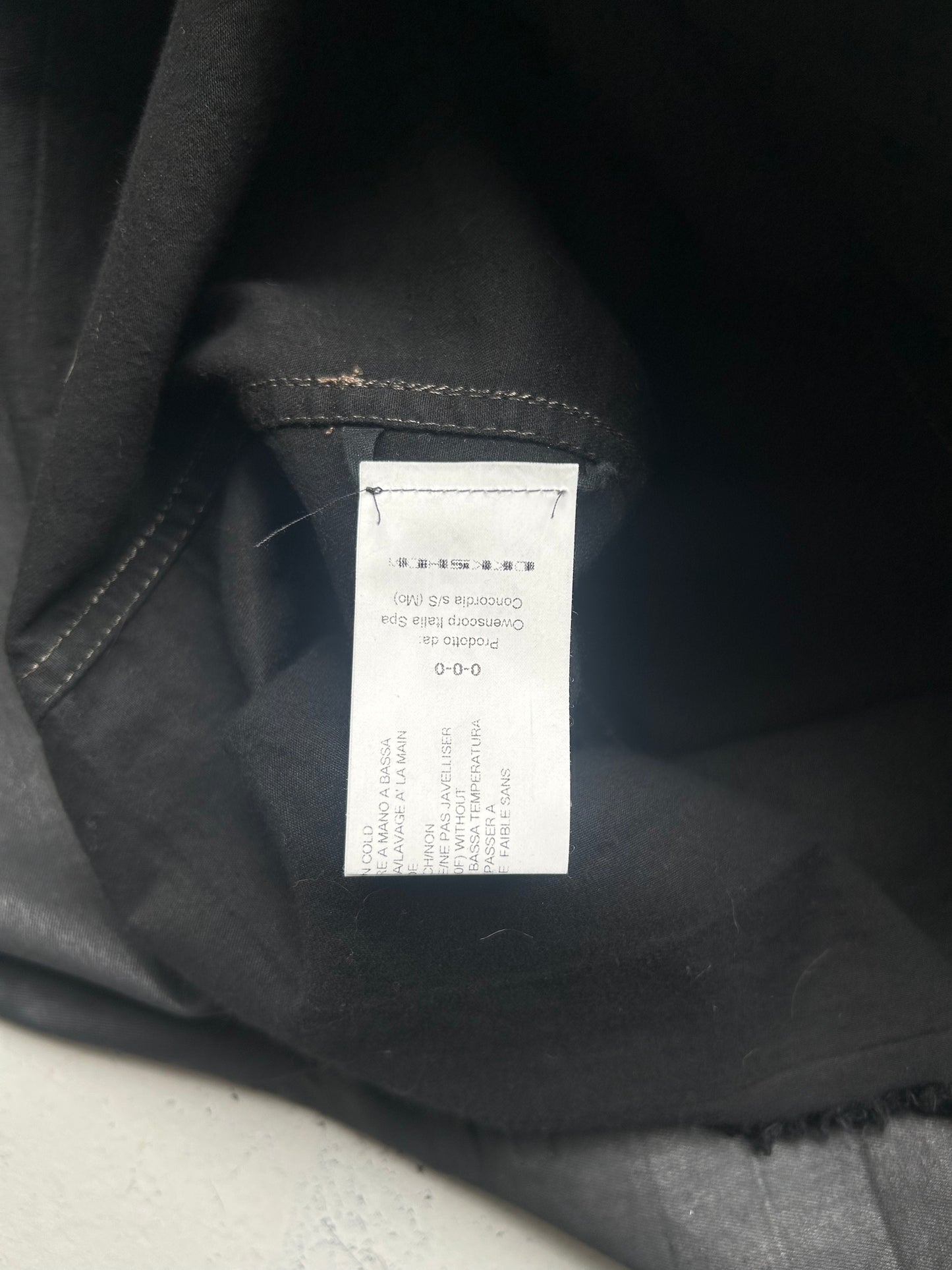 Rick Owens DRKSHDW Sample Black Waxed Sleeveless Shirt  (S)
