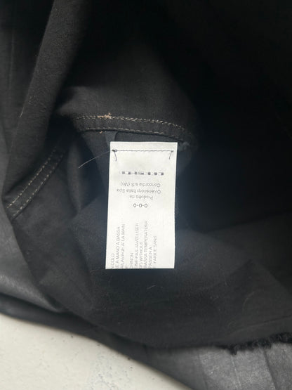 Rick Owens DRKSHDW Sample Black Waxed Sleeveless Shirt  (S)