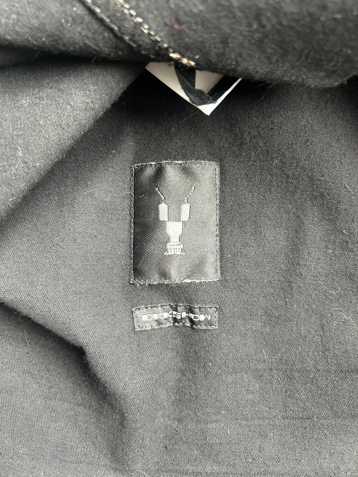 Rick Owens DRKSHDW Sample Black Waxed Sleeveless Shirt  (S)