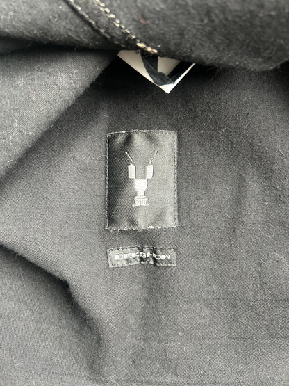 Rick Owens DRKSHDW Sample Black Waxed Sleeveless Shirt  (S)