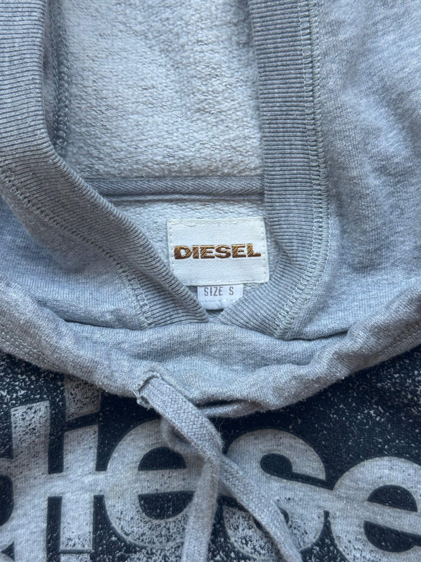 Diesel Grey Graphic Hoodie (S)