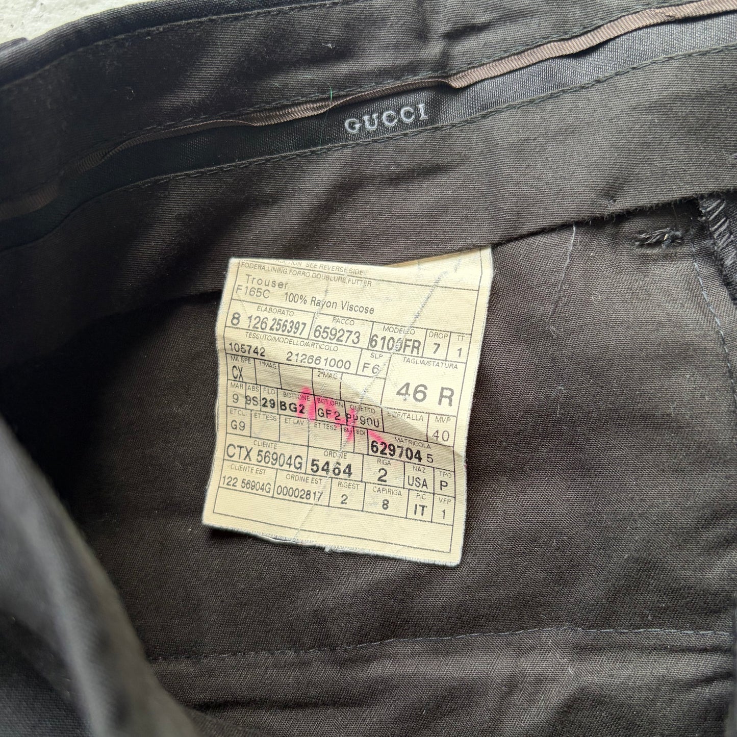 Gucci Tom Ford Black Trousers (46)