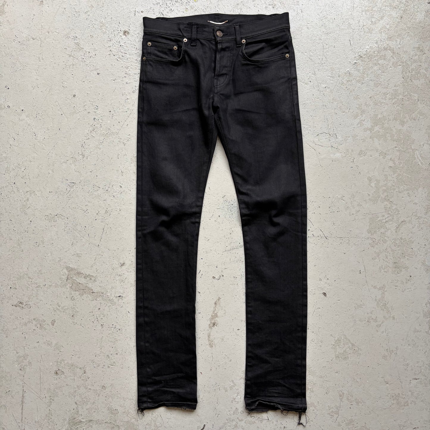 Saint Laurent Paris 2013 Black Waxed D20U Denim (28)