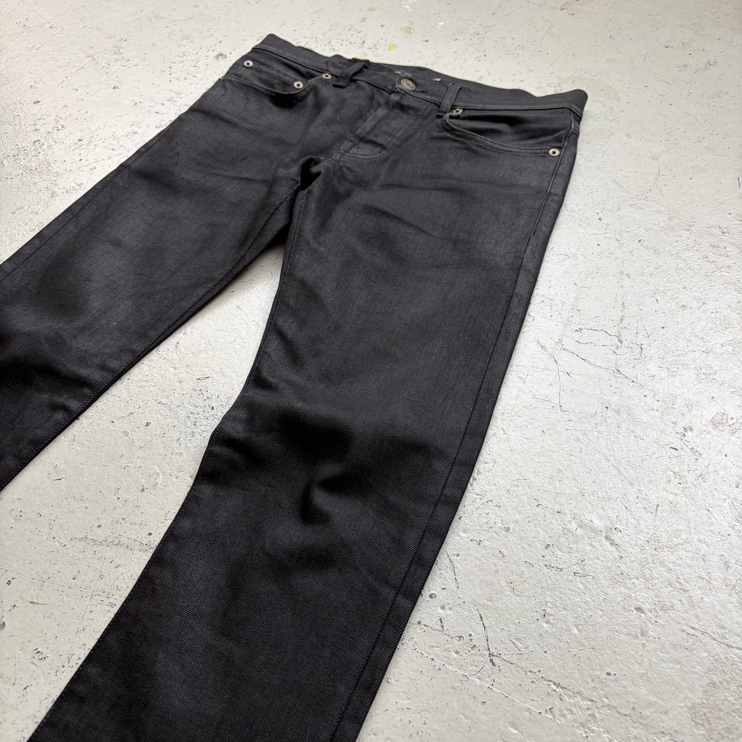 Saint Laurent Paris 2013 Black Waxed D20U Denim (28)