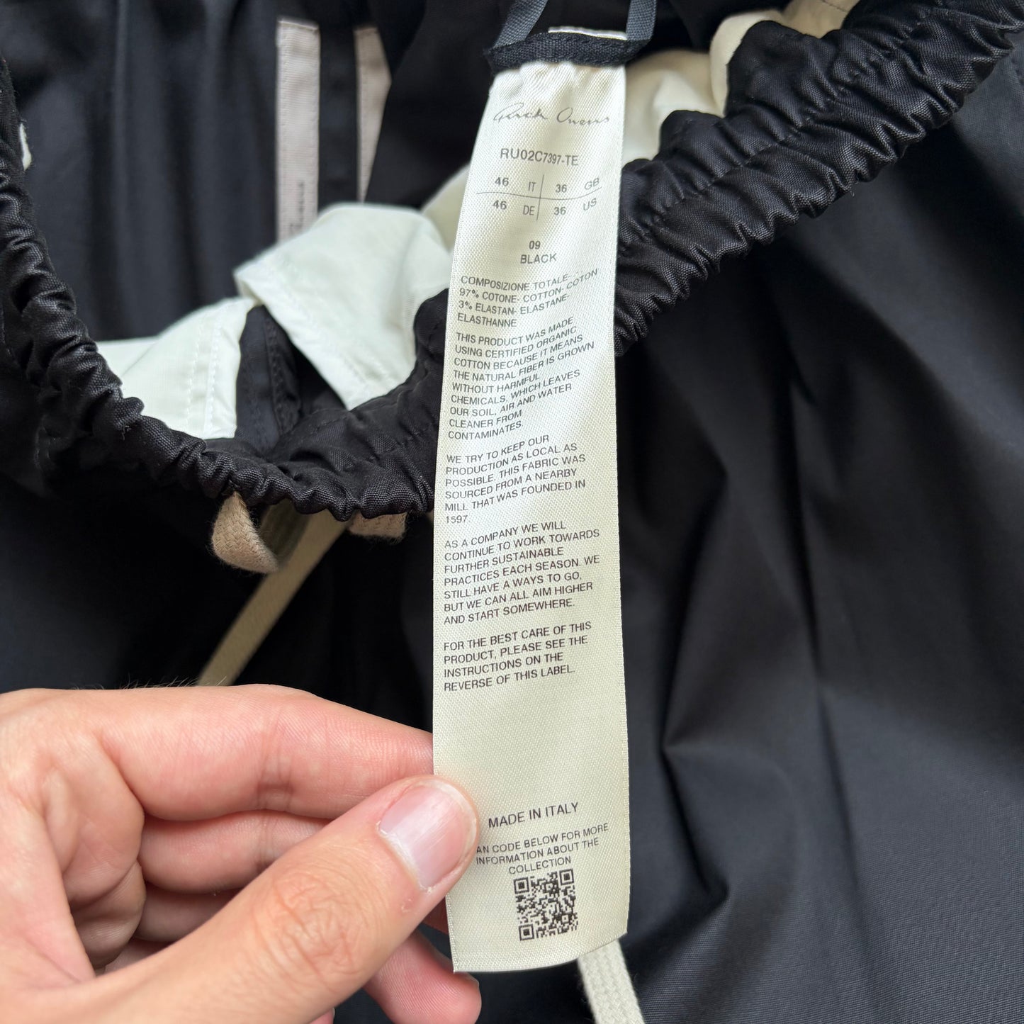 Rick Owens FW23 Black Boxer Shorts (46)